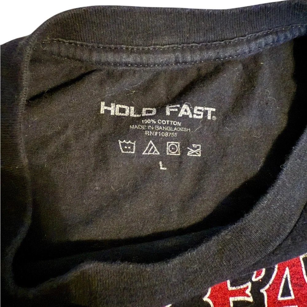 Hold Fast Black Patriotic Graphic Tee
